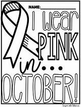 FREE BREAST CANCER AWARENESS PINK DAY COLORING PAGE FREEBIE POWER OF sketch template