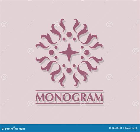 Monogram Vector stock vector. Illustration of retro, decor - 62615401