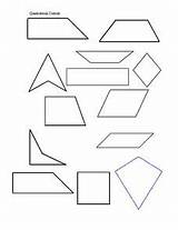 Quadrilaterals Coloring Activity Pages sketch template