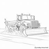 Snow Plow Truck Coloring Pages  Free & Printable sketch template