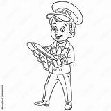Coloring Page Cartoon Airplane Pilot With Toy Plane Design For kids  sketch template