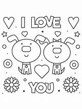 I Love You Coloring Pages  ColoringLib sketch template