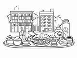 Nutritious Food Coloring Fun  Page sketch template