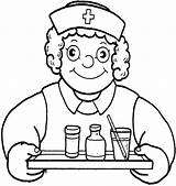Nurse Serving Medicine In Doctor Coloring Page  Sun Amazon sketch template