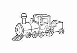 Train Engine Coloring Page Diagram sketch template