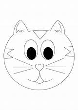 Cat Face Coloring Pages  2 Free Sheets 2021 sketch template