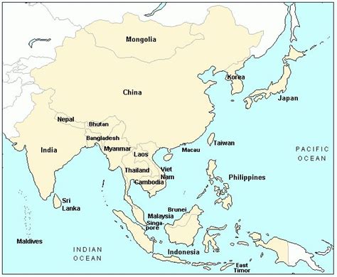 map of far east - Google Search | East timor, Japan, Laos