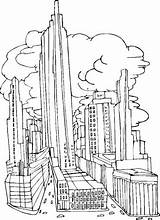Rascacielos Ciudades Edificios Skyscraper Ausmalbild Grattacieli  sketch template