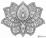 Printable Adult Complex Coloring Pages Mandala sketch template