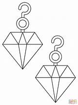 Diamond Earring coloring page  Free Printable Coloring Pages sketch template