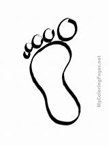 Footprint Coloring Page sketch template