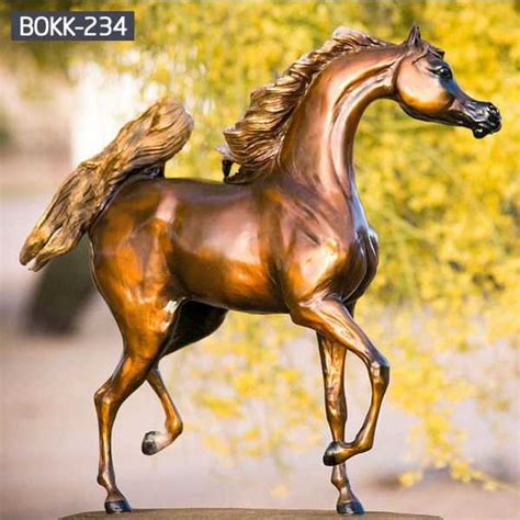 Hand Carved and High Polished Life Size Bronze Horse Garden Sculpture ...