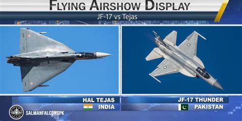 Pakistan JF-17 Thunder Vs Indian LCA Tejas Flying Display - PAF Falcons