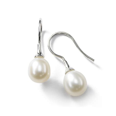 Cultured 8MM Freshwater Pearl Drop Earrings, Sterling Silver – Fortunoff Fine Jewelry