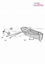 Trawler Boat Coloring Page For Kids  FirstCry Parenting sketch template