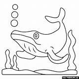 Coloring Whale sketch template