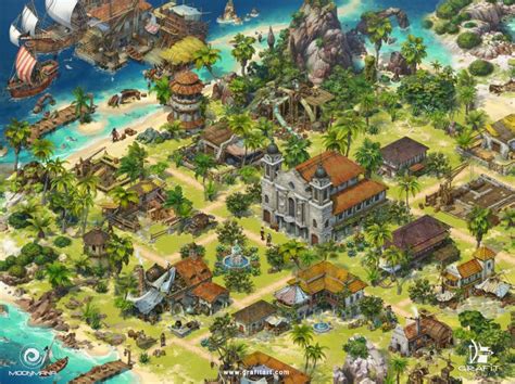 ArtStation - Ultimate Pirates - Map, Grafit Studio in 2020 | Fantasy city, Pirate maps, Pirates