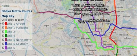 Dhaka Metro Rail Route Map