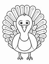 Thanksgiving Turkey Coloring Pages For Kids sketch template