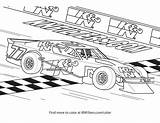 Late Model Dirt Track Cars Coloring Page Sketch sketch template