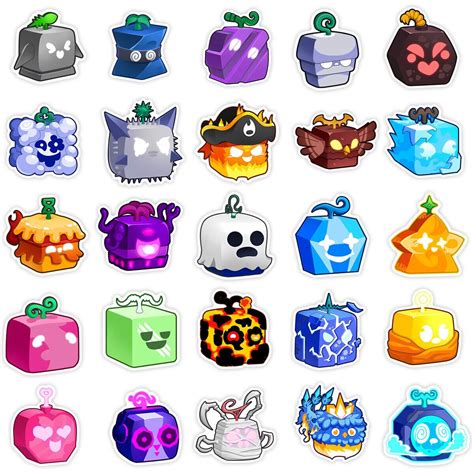 60 Pcs Blox Fruits Sticker Pvc Waterproof Book Skateboard Luggage Decoration | Tatuagens de gato ...