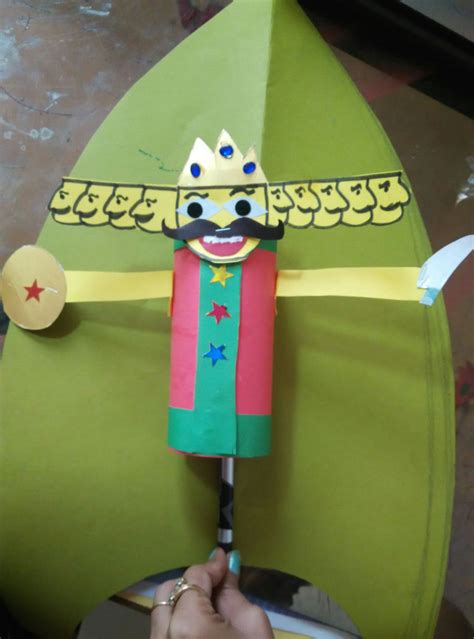 Art ,Craft ideas and bulletin boards for elementary schools: Kids craft for Dussehra