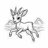 Premium Vector  Cute Deer coloring Page Outline illustration Cartoon sketch template