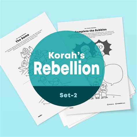 Korah's Rebellion-Drawing Coloring Pages Printable bible for kids - HISBERRY