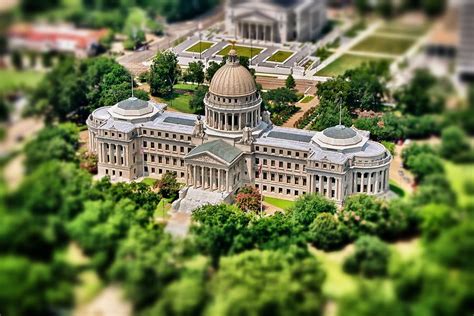 Mississippi State Capitol Aerial Photograph by Jim Albritton - Pixels