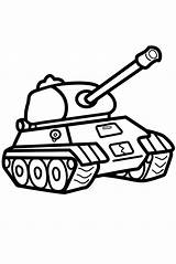 Simple Tank Coloring Pages sketch template