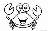 Crab Coloring Pages Lineart  Free Printable sketch template
