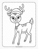 Reindeer Printable Coloring Pages sketch template
