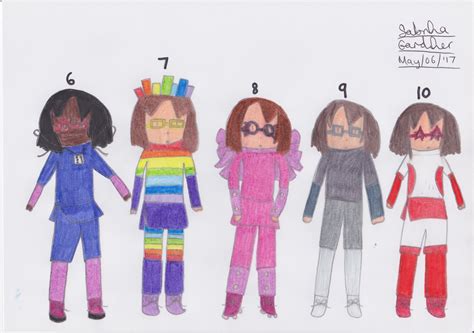 Humanized Cast of Numberblocks (Part 2) by SurfingTheSeaWorld on DeviantArt