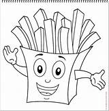Coloring French Fries Pages sketch template