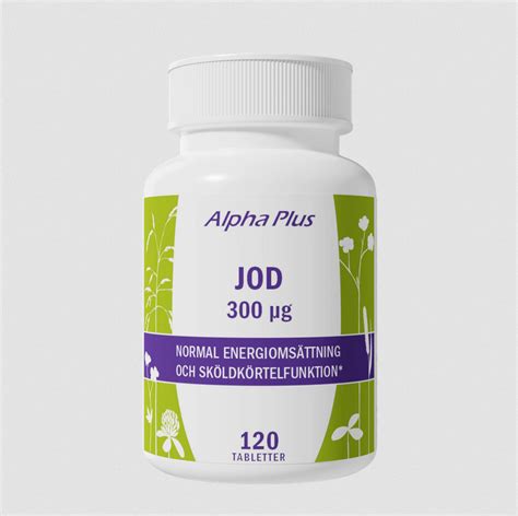 Jod 300 µg 120 tab - Hälsokosthuset