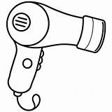 Hairdryer Outline coloring Book Page Line Art drawing  Premium AI sketch template