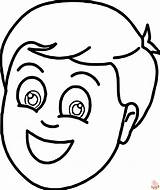 Head Coloring Page sketch template