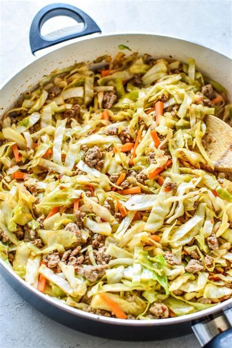 Spicy Ground Turkey & Cabbage Stir Fry Meal Prep | Recipe | Ground turkey recipes healthy ...