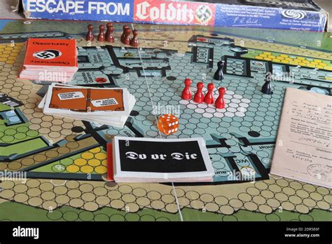 UK - Escape from Colditz board game from the 1970s Stock Photo - Alamy