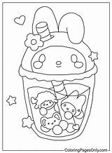 My Melody Coloring Pages Printable sketch template