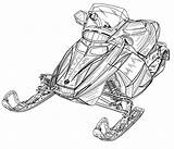Printable Snowmobile Coloring Pages sketch template
