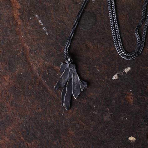 Angel's Broken Wing Pendant Necklace Handmade in Oxidized - Etsy