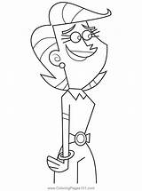Mrs Turner Fairly Odd Parents Coloring Page For Kids  Free The sketch template