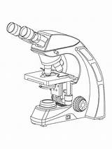 Microscope Coloring Sheet Pages sketch template