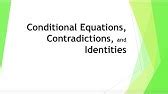 58+ identity contradiction or conditional equation calculator - AnmarLeizxha