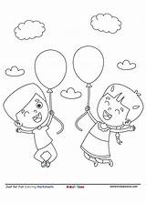 Balloons Coloring Page sketch template