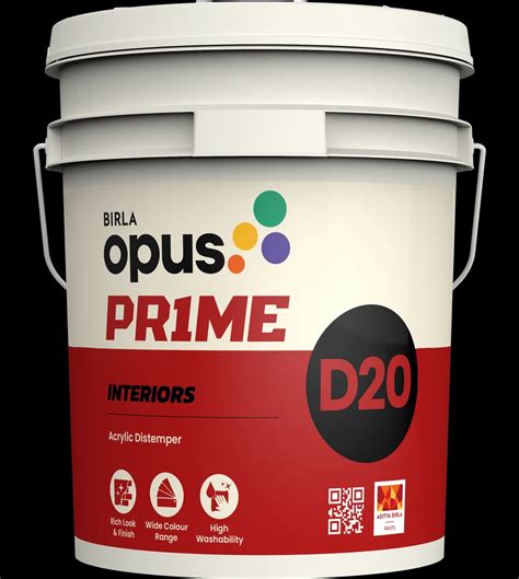 Birla Opus Prime D20 Interior Acrylic Distemper at best price in Lucknow