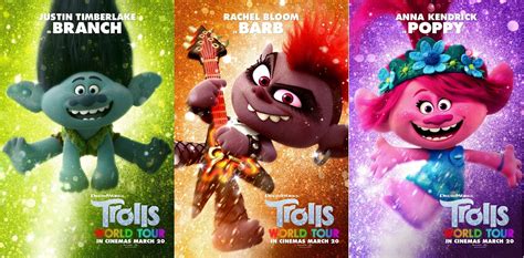 Trolls World Tour Characters Posters Legsly