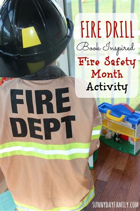 Fire Drill: Book Inspired Fire Safety Month Activity for Preschoolers | Sunny Day Family