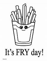 Coloring Pages Fries / French Fry Fri Day Foods Culture Art By  sketch template